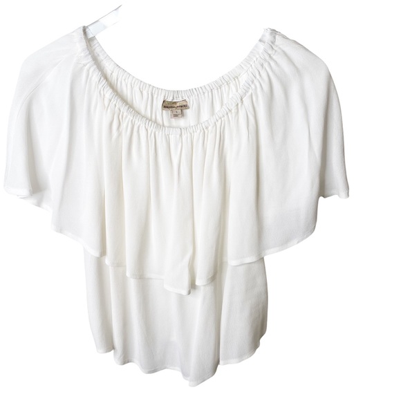Anthropologie Holding Horses White Off Shoulder Blouse Top Small - Picture 11 of 11